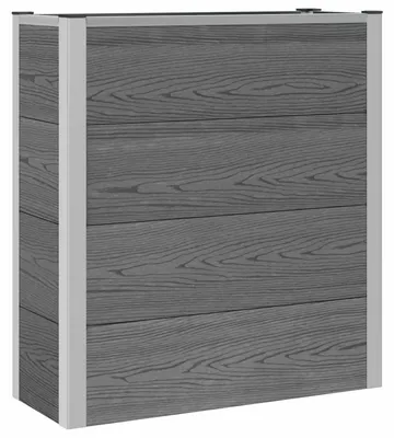 Produktbild von vidaXL Hochbeet Grau 75 x 30 x 22 cm WPC und Aluminium