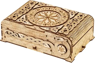 Immagine prodotto di puzzle 3D, cassa nordica, WT, legno, 202 pezzi