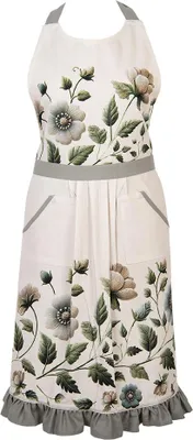 Produktbild von Clayre & Eef Küchenschürze 70x85 cm Beige Baumwolle