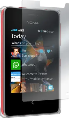Produktbild von 6er-Pack PhoneNatic Displayschutzfolien klar  kompatibel mit  Nokia Asha 500