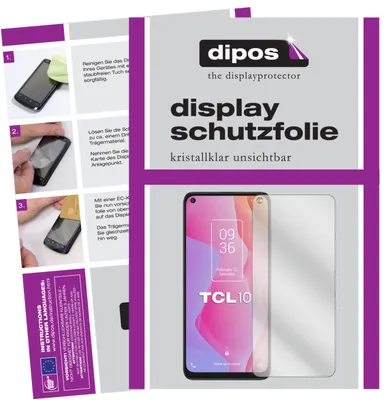 Obrázek produktu pro 1x Ochranná fólie pro TCL 10 5G clear Screen Protector Film Ochrana displeje dipos