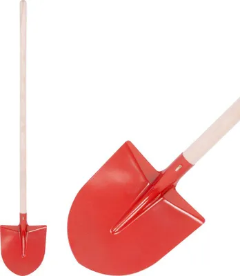Immagine prodotto di Pala S510B Francoforte, rossa, con manico, 275x240 mm