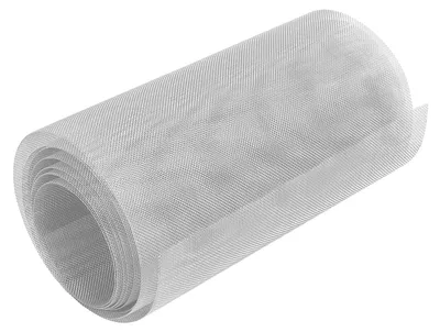 Edelstahl-Drahtgewebe 20 Mesh, 3 m x 300 mm, Silber