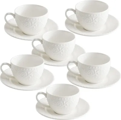 Obrázek produktu pro Sada 6 ks porcelánových šálků na kávu Sognante 100 ml