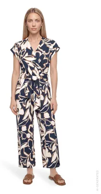Productafbeelding van Betty Barclay dames jumpsuit met zakken, maat 42, donkerblauw/bruin