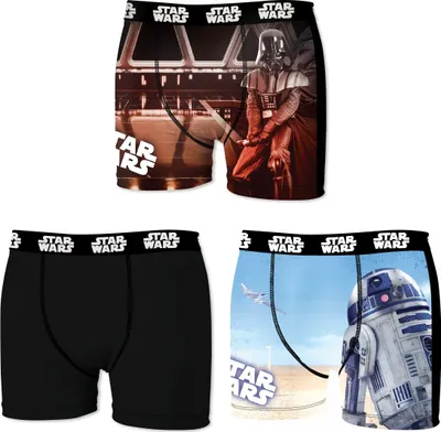 Produktbild von Star Wars / Disney 3er Pack XL/52 Herren Boxershorts, Anakin, R2D2