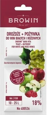 Obrázok produktu pre Browin Bayanus kvasinky + živná soľ - biele a ružové vína