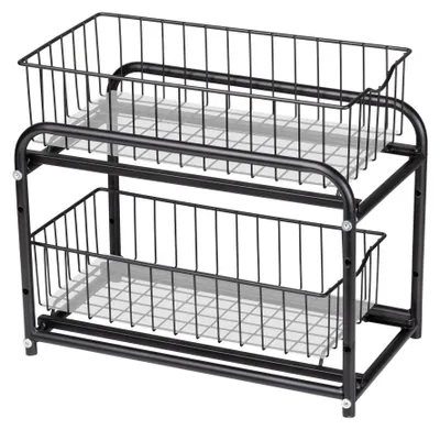 Produktbild von Unterschrank Auszug Schublade Küchen Organizer 2 Ebenen Regal