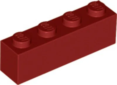 Produktbild von 25 Stück LEGO Teil Nr. 3010 in Dunkelrot (Dark Red)