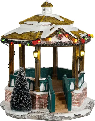 Produktbild von Luville Miniatur Musikpavillon, batteriebetrieben, 20,5 cm Breite x 21,5 cm Tiefe x 22 cm Höhe