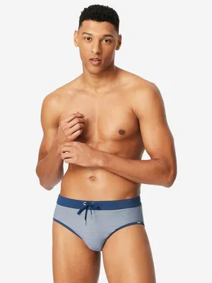 Produktbild von Schiesser Herren Badehose Slip Komfort Gr. 9 blau