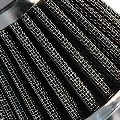 Obrázek produktu pro Vzduchový filtr Polini Kovový vzduchový filtr 35 mm 30° chrom