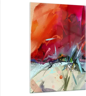 Produktbild von Bilder auf glas - Einteilig - Abstraktion modern - 80x120cm - Glasbilder - Wandbilder - Bilder - zum Aufhängen bereit - Wanddekoration aus Glas - Glas Bilder - Wandbild auf Glas - GPA80x120-4036