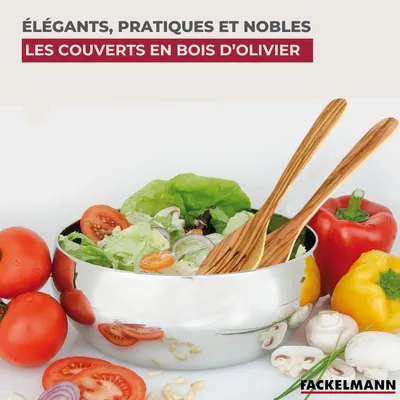 Image de Couverts à salade Fackelmann Édition Bois d'olivier