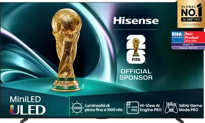 Produktbild von Hisense 100U7Q sw LED-TV Mini LED UHD Multituner BT Smart Dolby Vision HDR10+