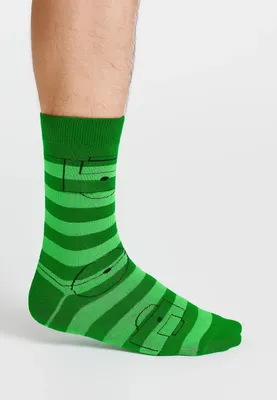 Produktbild von Herren Fußball Socken mit Fußball-Motiv 2er Pack, Größe Socken:36-41