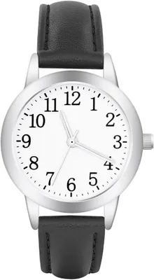 Produktbild von Vicloon Damenuhr mit Kunstlederarmband, klassisch & elegant, 30 mm Gehäuse, Quarzwerk, kratzfest, leicht ablesbar, ideal als Geschenk – nicht wasserdicht