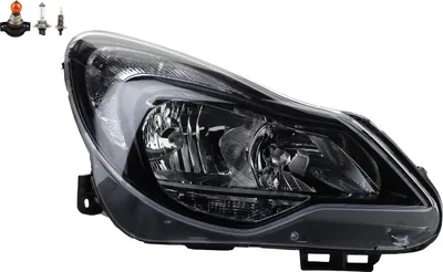 Obrázok produktu pre Johns, svetlomety + pätice smeroviek predné, vhodné pre Opel Corsa D, pravé, žiarovky