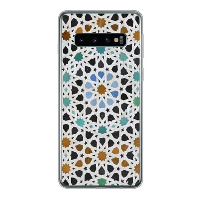 Produktbild von MuchoWow® Handyhülle Schutzhülle Hülle für Samsung Galaxy S10 Ein marokkanisches Mosaikdetail Silikon Softcase Handy Hülle - Handytasche