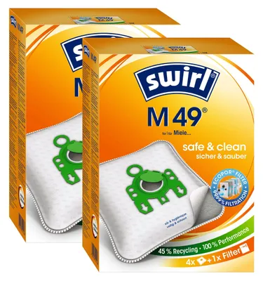 Produktbild von 2 x Swirl M 49 MP Plus AirSpace Staubsaugerbeutel Staubbeutel Microvlies