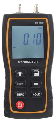 Obrázek produktu pro Digitální manometr - Manometr pro vodní a plynový tlak - Přesnost ±1% FS