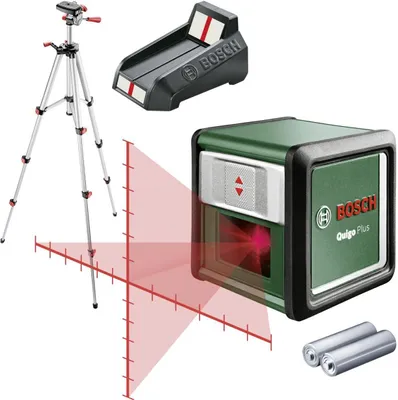 Produktbild von Bosch Quigo Plus Kreuzlinienlaser mit Stativ