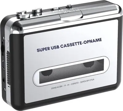 Obrázek produktu pro Discman - Diskman - Přenosný kazetový přehrávač - Walkman - Digitální USB audio hudba - Převodník MP3