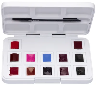 Obrázek produktu pro Royal Talens 20808642 ROYAL TALENS Akvarel Van Gogh, krabička po 12 kusech, růžová/fialová barva