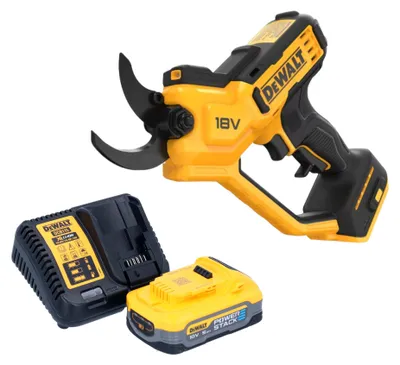 Zdjęcie produktu dla Sekator akumulatorowy DeWalt DCMPP 568 H1 18 V 38 mm + 1x akumulator Powerstack 5,0 Ah + ładowarka