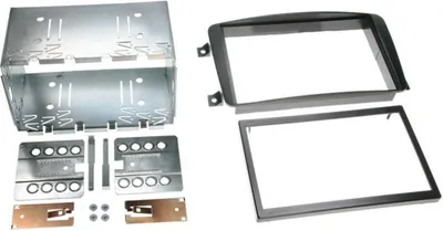 Image de Adaptateur de façade 2-DIN pour Mercedes C /CLK/ Vito/ Viano noir