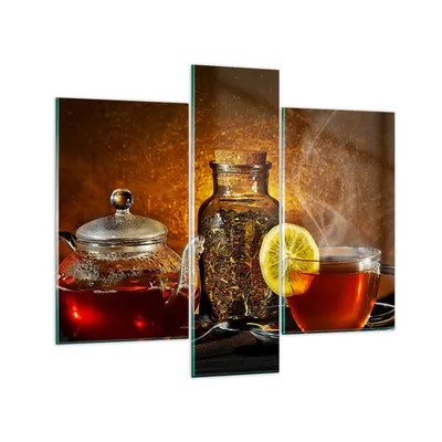 Produktbild von Bilder auf glas - Asien tee geschmack gesundheit - 95x80cm - Glasbilder - Wandbilder - Kunstdruck - zum Aufhängen bereit - Wanddekoration aus Glas - Glas Bilder - Wandbild auf Glas - GCB95x80-2434