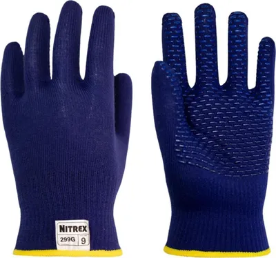 Produktbild von Arbeitshandschuhe | 100 Paar Nitrex 299 G | blau | Gr. S | Industriehandschuhe