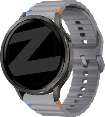 Produktbild von Bandz Silikonarmband „Wave“, geeignet für Garmin Vivoactive 4 / Garmin Venu 4 – 45 mm / Garmin Venu 3 / Garmin Venu 2 – Dunkelblau