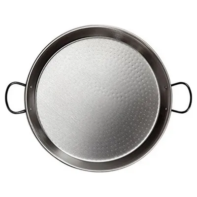 Produktbild von Polierte Stahl-Paella für Induktion und Glaskeramik ø32cm (5 Personen). Vaello