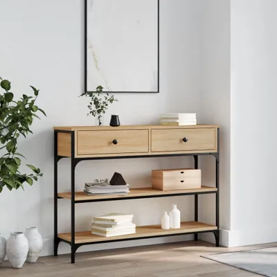 Produktbild von Möbel Konsolentisch Sonoma-Eiche 100x25x75 cm Holzwerkstoff - Beistelltische &9269