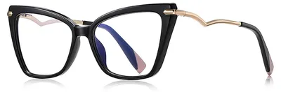Immagine prodotto di Solidchoice - Occhiali da donna che bloccano la luce blu, con montatura nera opaca