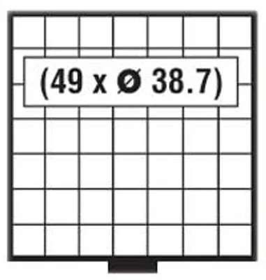 Produktbild von Münzschublade BEBA Maxi 6107 für 49 Münzen mit einem Durchmesser von bis zu 38,7 mm