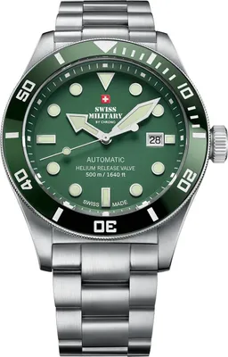 Image de Swiss Military SMA34075.03 Montre automatique pour homme 44mm 50ATM