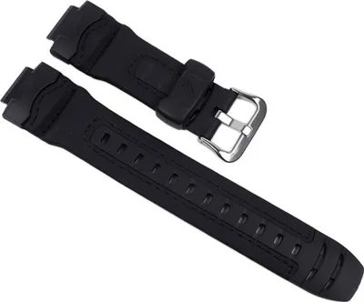 Produktbild von Casio Ersatzband Uhrenarmband Leder / Resin Band schwarz für G-314RL