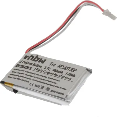 Produktbild von vhbw Akku Ersatz für Bushnell AE542730P für GPS Navigation Navi (400 mAh, 3,7 V, Li-Polymer)