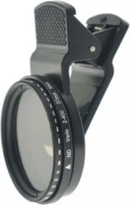 Produktbild von SYSTEM-S ND Vario Filter 37 mm Neutraldichtefilter Graufilter mit Clip für Smartphone