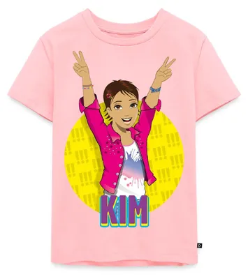 Produktbild von Spreadshirt Die Drei Ausrufezeichen Kim Kinder Premium T-Shirt, 110/116 (4 Jahre), Rosa