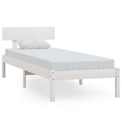 Immagine prodotto di vidaXL Letto in legno massiccio di pino bianco 100x200 cm