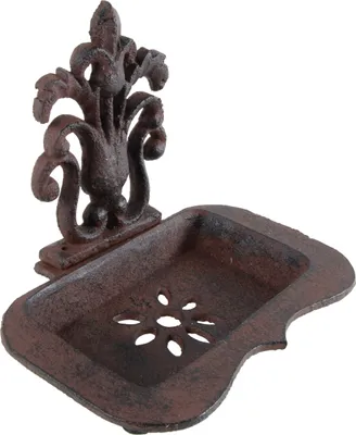 Produktbild von Nostalgische Seifenschale aus Gusseisen im Landhausstil – antik-braun