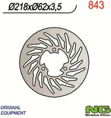 Produktbild von Ng Hintere Bremsscheibe Für Aprilia 5011, Derbi 50/125 (218X62X3.5) (3X10.5Mm)