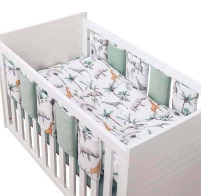 Image de Tour de lit Safari, 10 pièces - Taille unique - Vert | par SEVIRA KIDS