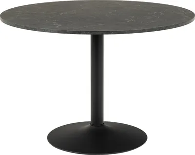 Produktbild von Smuk Esstisch Ø 110 cm Lathan Marmor Schwarz