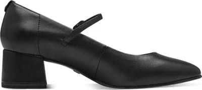 Obrázok produktu pre Tamaris dámske lodičky s remienkami na koženom podpätku 1-22311-43, Veľkosť:42 EU, Farba:Black