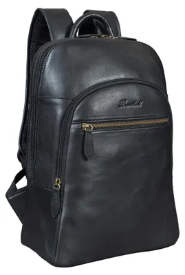 Produktbild von Benthill Rucksack Echt Leder | Wanderrucksack aus hochwertigem Rindsleder | Damen Herren Lederrucksack