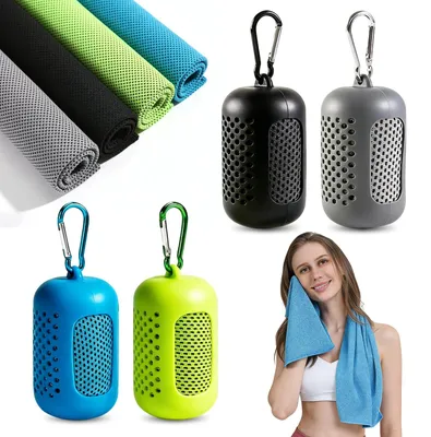 Image de Lot de 4 serviettes rafraîchissantes pour le sport et les activités de plein air